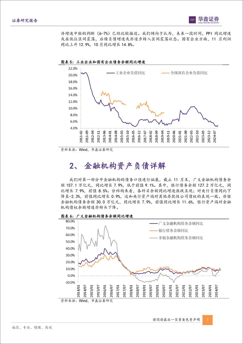 《固定收益专题报告-11月全社会债务数据综述：稳定宏观杠杆率的政策目标没有变-250104-华鑫证券-14页》 - 第7页预览图