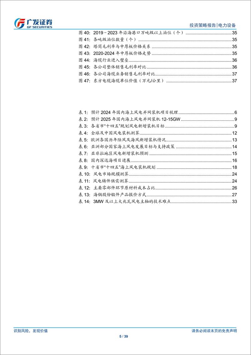 《风电行业2025年投资策略：两海需求共振向上，聚焦结构性涨价环节-250107-广发证券-39页》 - 第5页预览图