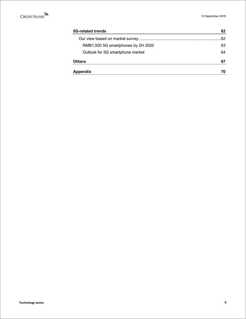 《瑞信-亚太地区-科技行业-亚洲硬件科技行业反馈：2020年5G将爆发，尽管1-3月存在短期调整风险-2019.9.12-83页》 - 第5页预览图