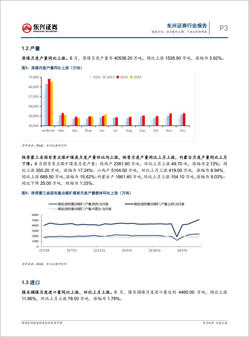 《煤炭行业报告：动力煤价上调，下游去库存明显-240806-东兴证券-10页》 - 第3页预览图