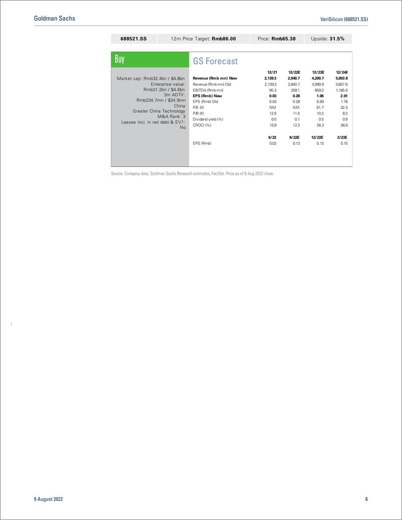 《VeriSilicon (688521.SS IP product expansion in automotive, AVR; Chiplet for automotive under R&D; Buy(1)》 - 第7页预览图