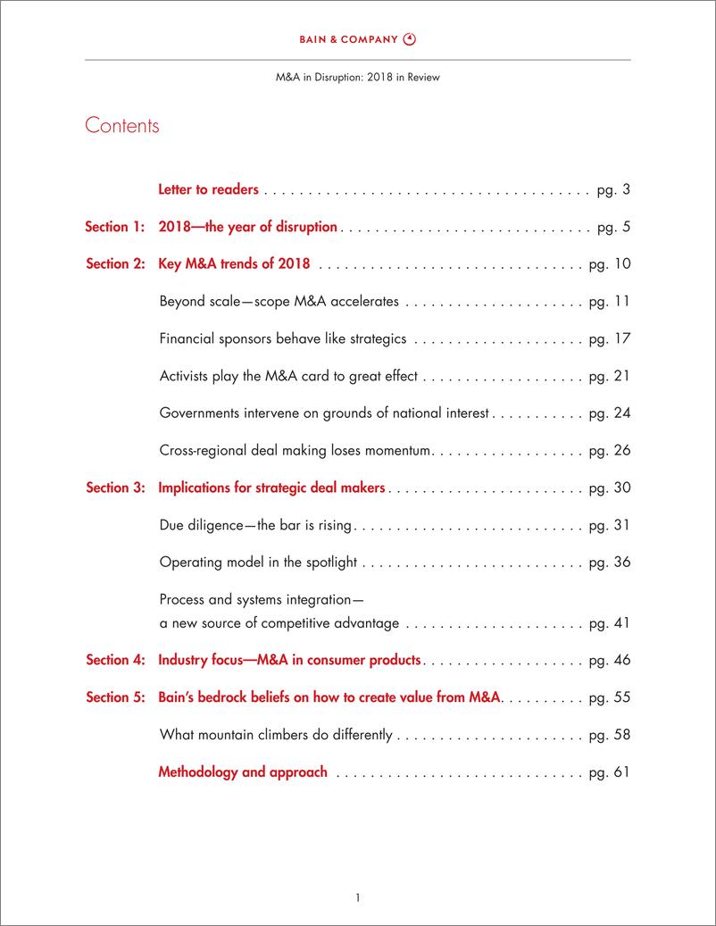 《贝恩-2018全球并购市场年度报告（英文）-2019.1-68页》 - 第4页预览图