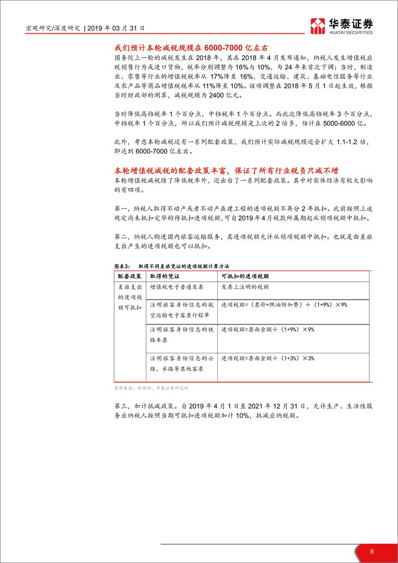 《增值税减税影响几何？-20190331-华泰证券-18页》 - 第7页预览图