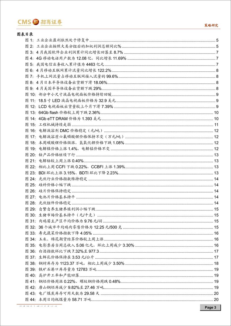 《行业景气观察：资源品利润跌幅收窄，制造业盈利回归常态-20190529-招商证券-28页》 - 第4页预览图