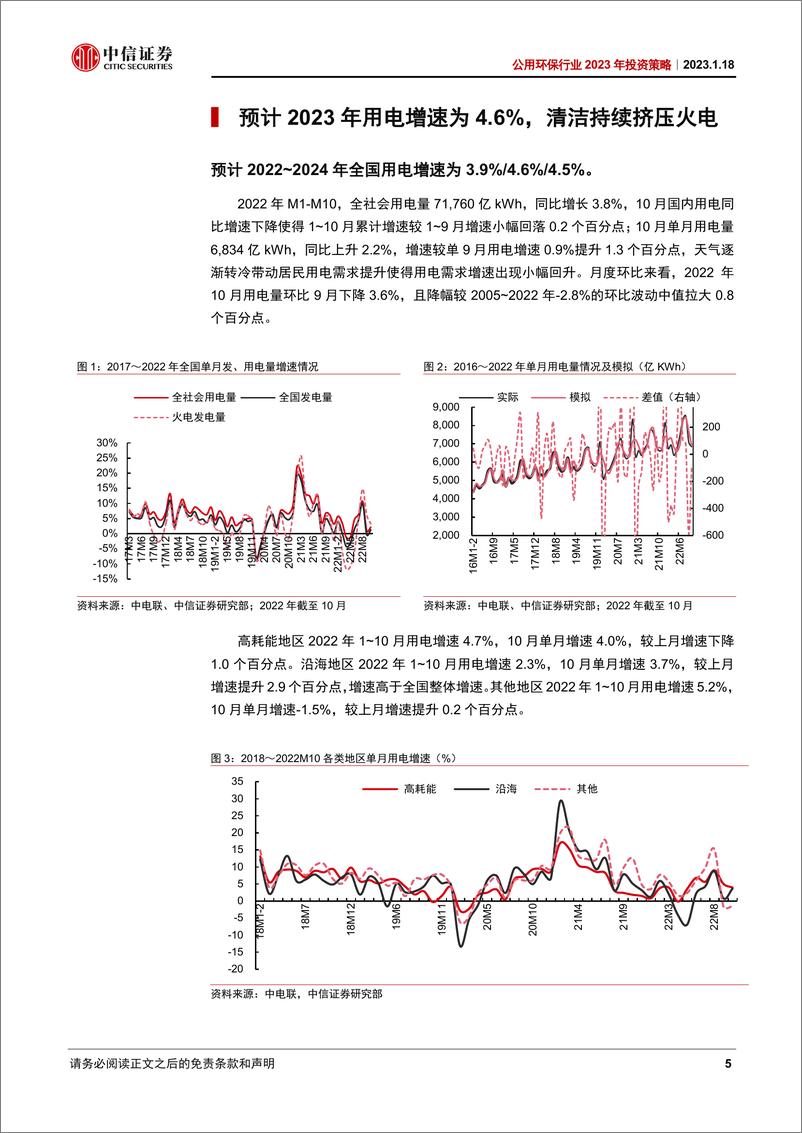 《公用环保行业2023年投资策略：电力系统新旧转换期待协同，迎接投资提速-20230118-中信证券-25页》 - 第6页预览图