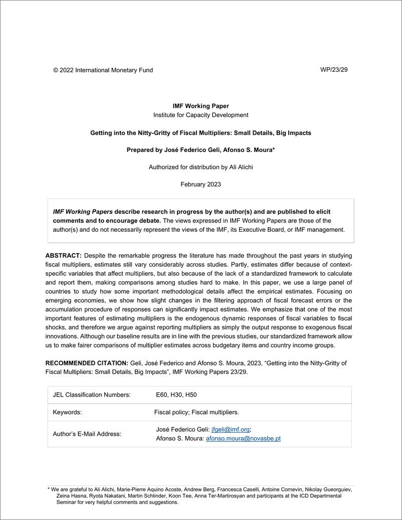 《IMF-陷入财政乘数的愤怒：小细节，大影响（英）-2023.2-49页》 - 第3页预览图