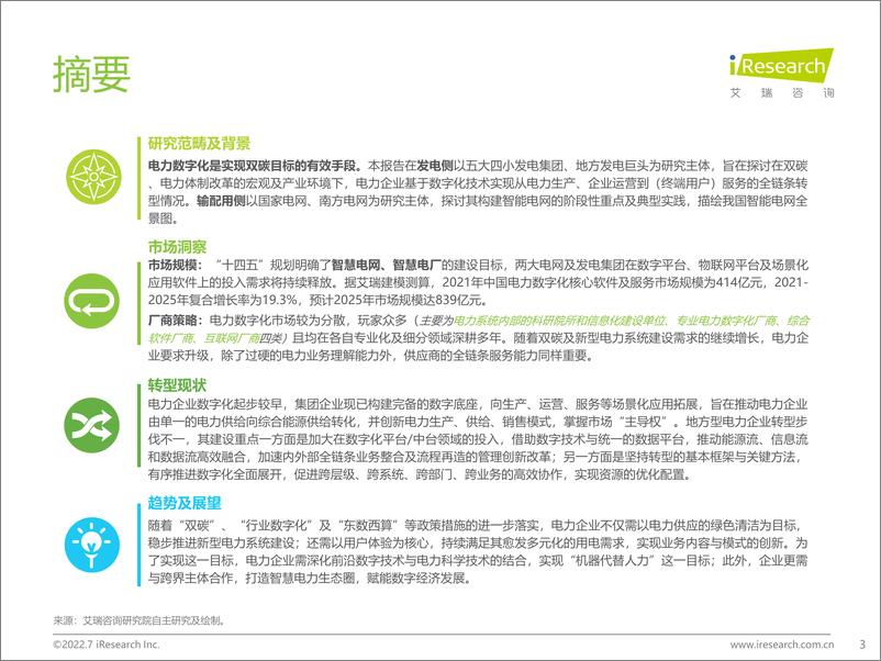 《艾瑞咨询：2022年中国电力数字化产业研究报告-61页》 - 第4页预览图