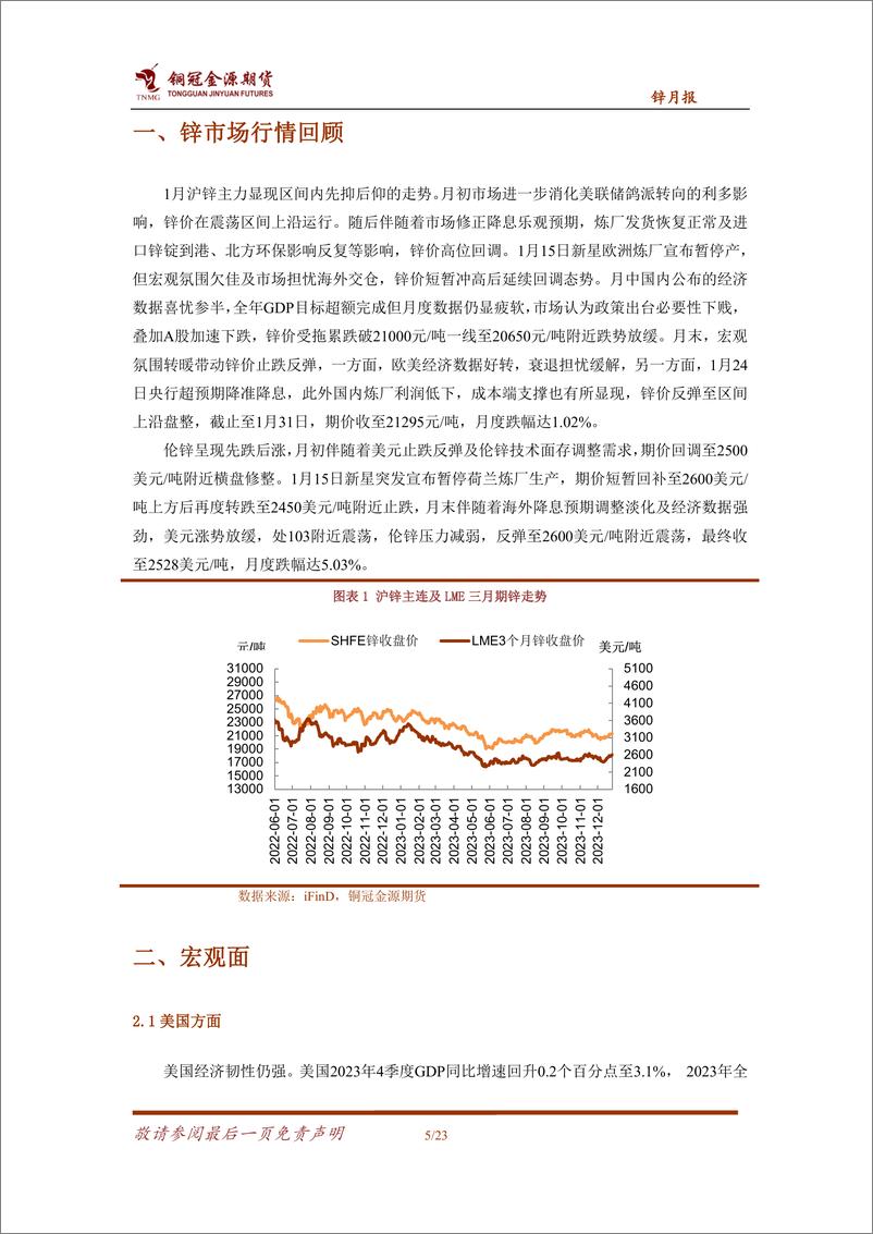 《锌月报：产业矛盾有限 锌价随预期摇摆-20240205-金源期货-23页》 - 第5页预览图