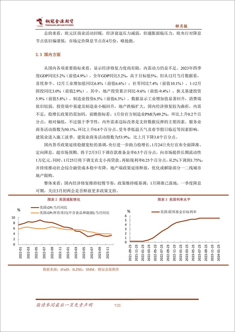 《锌月报：产业矛盾有限 锌价随预期摇摆-20240205-金源期货-23页》 - 第7页预览图