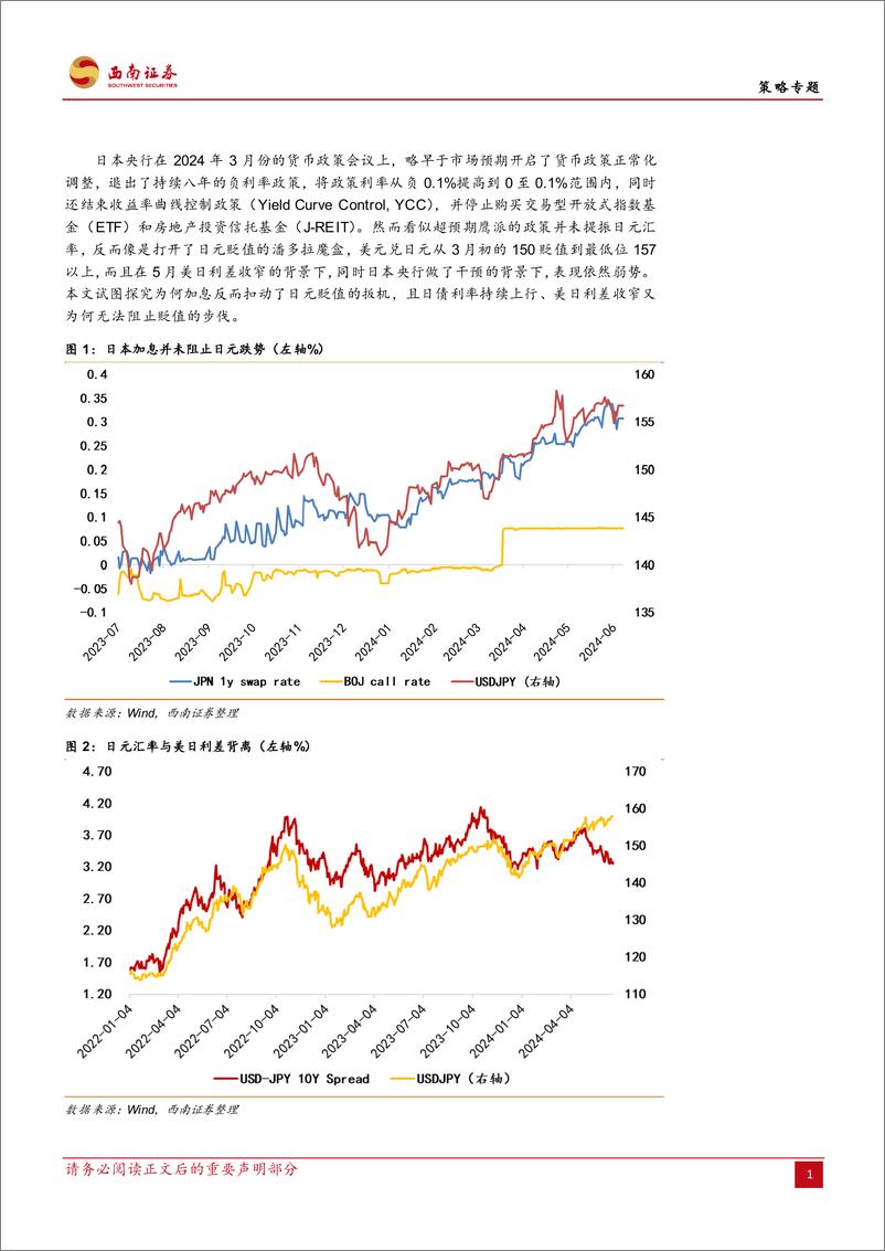 《策略专题：日元-日债正反馈机制开启，为何加息反而扣动了日元贬值的扳机？-240624-西南证券-19页》 - 第4页预览图