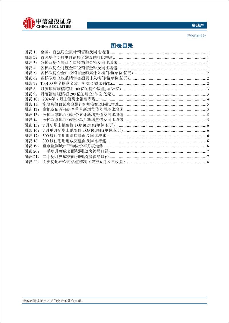 《房地产行业7月房企经营数据点评：新房销售仍处底部区域，拿地热情有所恢复-240808-中信建投-14页》 - 第3页预览图