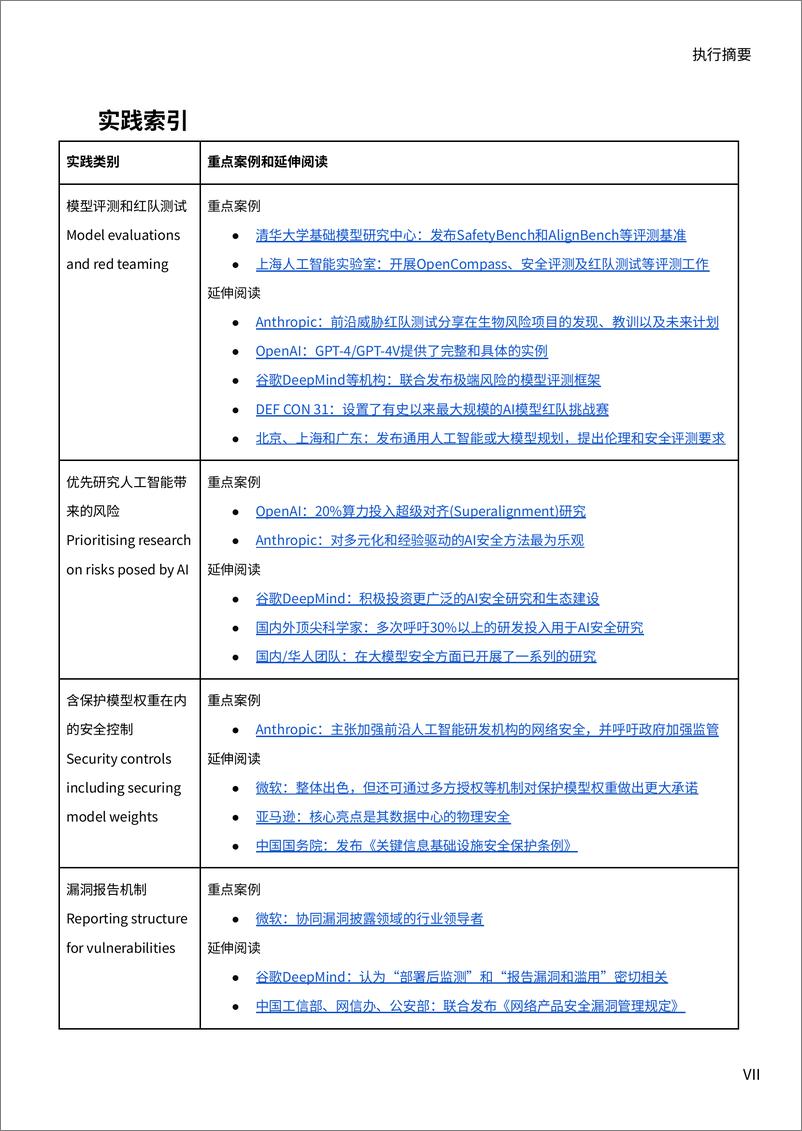 《前沿人工智能安全的最佳实践：面向中国机构的研发实践案例与政策制定指南-人工智能合作与治理国际论坛-2024.1-77页》 - 第8页预览图