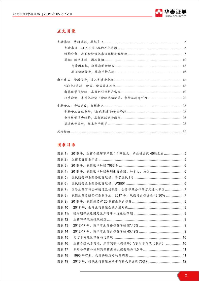 《2019农林牧渔行业中期策略报告：周期春意浓，成长在征途-20190512-华泰证券-33页》 - 第3页预览图