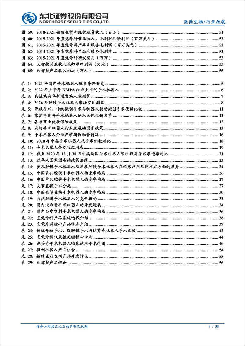 《医药生物行业：手术机器人，国产替代浪潮下的黄金赛道-20220827-东北证券-58页》 - 第5页预览图