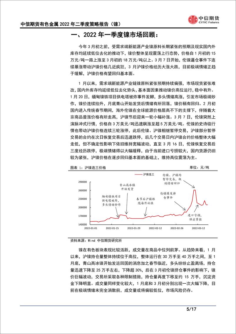 《有色金属2022年二季度策略报告（镍）：转折或将至，镍价难再上涨成“妖”-20220321-中信期货-17页》 - 第6页预览图