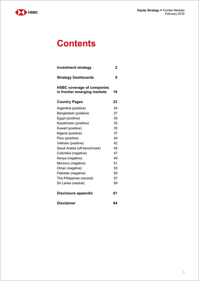 《汇丰银行-新兴市场-股票策略-新兴市场前沿股票策略-2019.2-66页》 - 第3页预览图