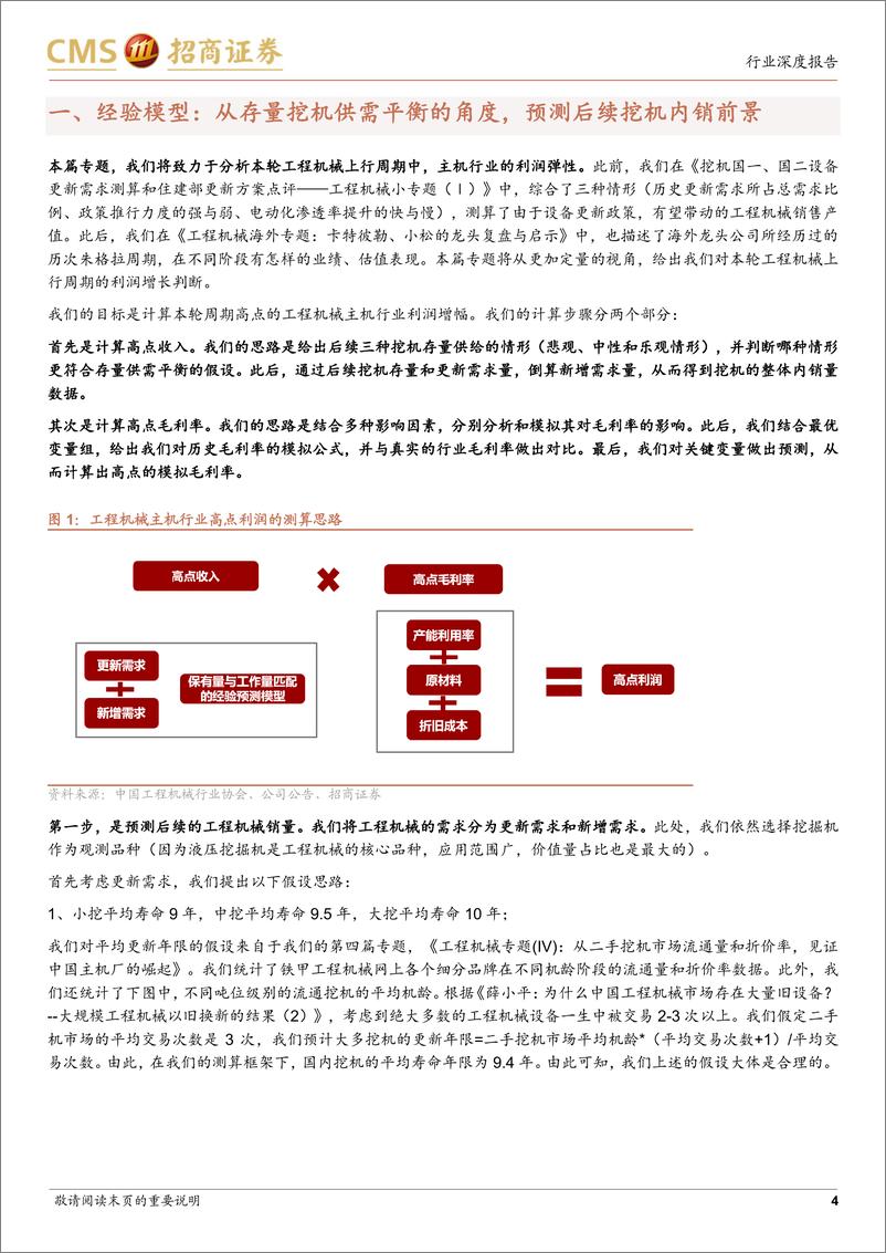 《工程机械行业专题(Ⅴ)：本轮更新周期中的销量与利润率的定量测算-241223-招商证券-17页》 - 第4页预览图