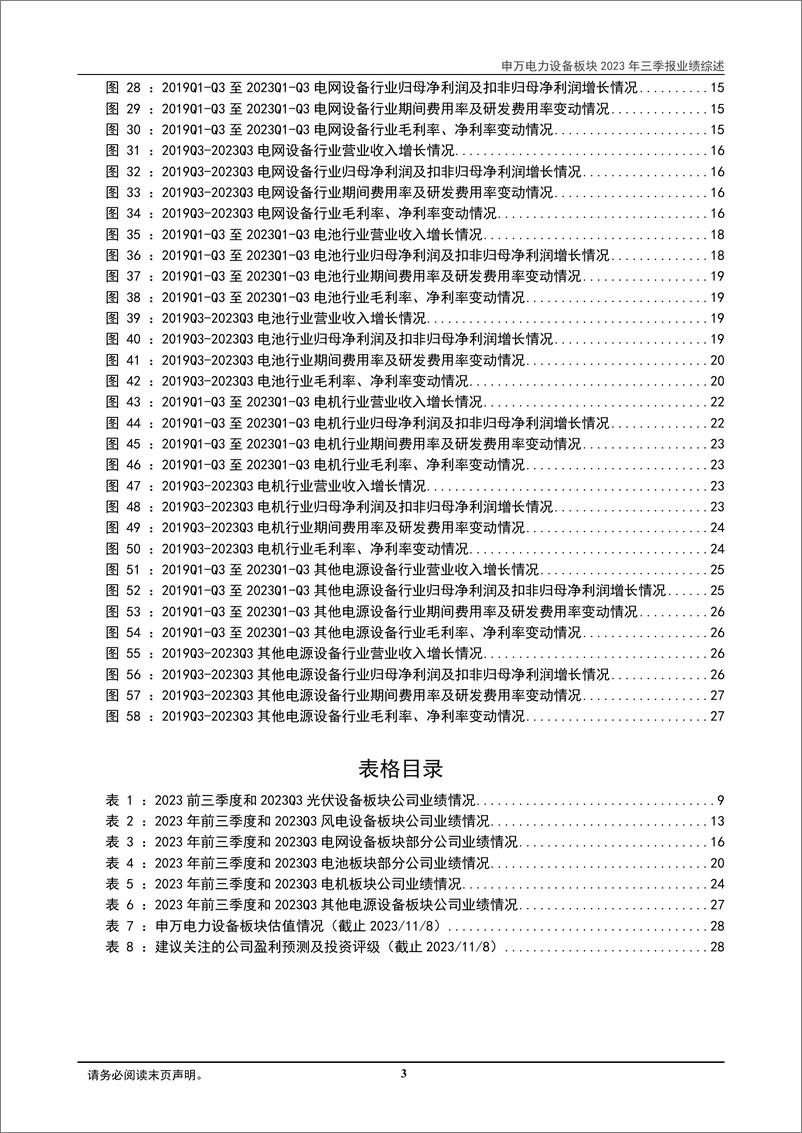 《电力设备及新能源行业2023年三季报业绩综述：行业整体业绩平稳，聚焦景气回升环节-20231110-东莞证券-31页》 - 第4页预览图