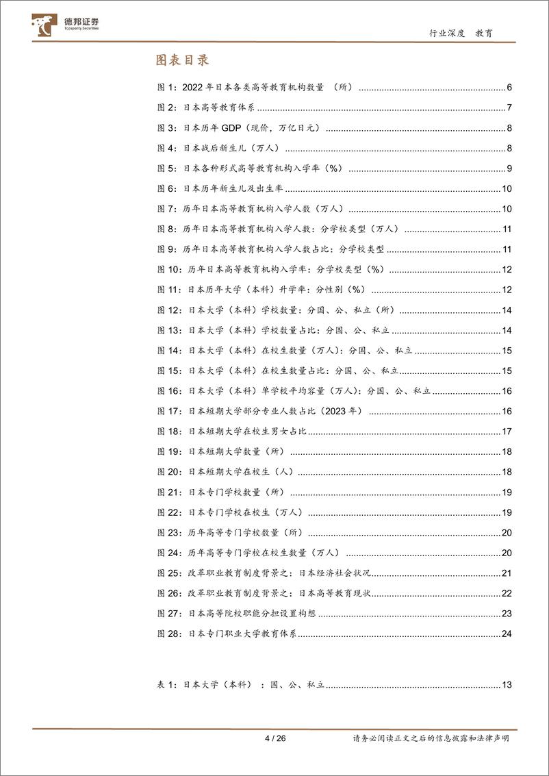 《德邦证券-教育行业专题_日本高等教育行业研究》 - 第4页预览图