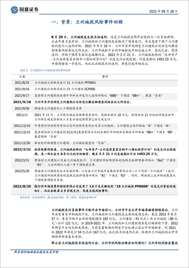 《固定收益点评：甘肃信用风险演化路径，“通盘考虑”还是“分级退出”？-20220928-国盛证券-18页》 - 第4页预览图