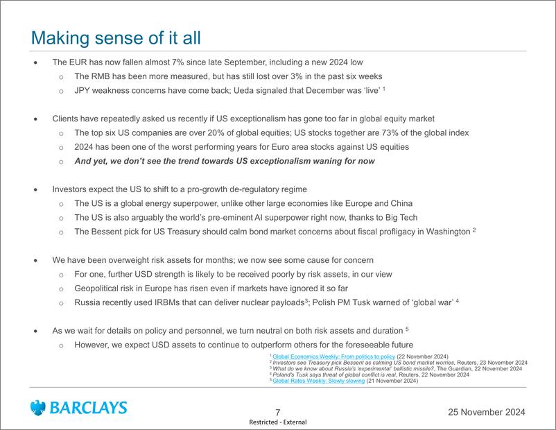 《Barclays_Global_Macro_Thoughts_Waiting_game》 - 第7页预览图