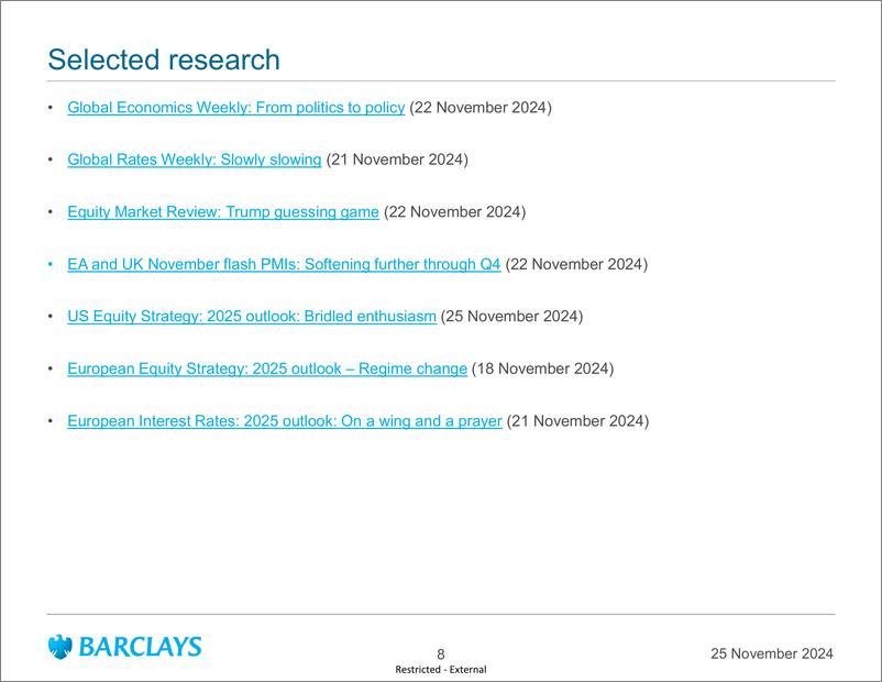 《Barclays_Global_Macro_Thoughts_Waiting_game》 - 第8页预览图