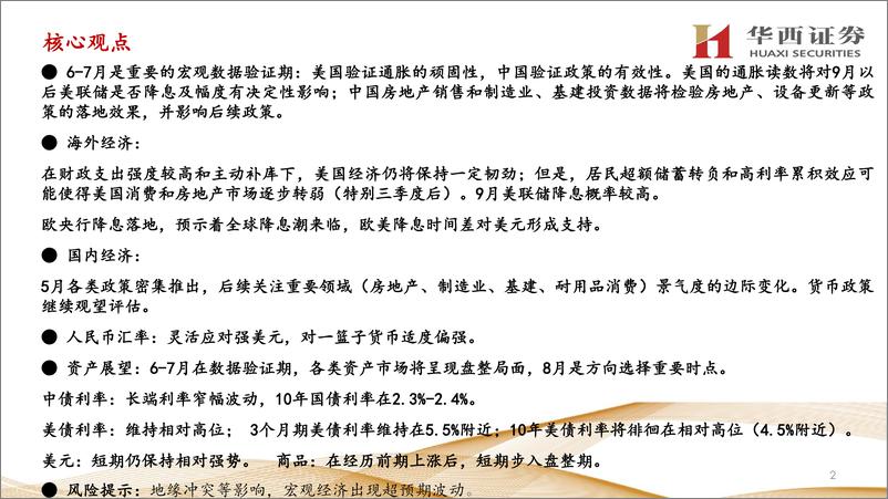 《6-7月经济与资产展望：数据验证期，市场盘桓而行-240606-华西证券-80页》 - 第2页预览图