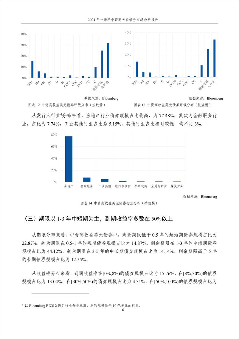 《2024年一季度中证高收益债券市场分析报告-14页》 - 第7页预览图