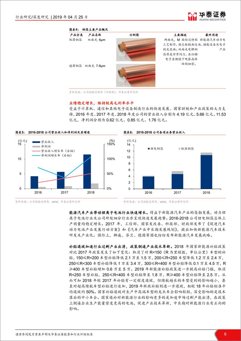 《有色金属行业科创投资手册系列：嘉元科技，国内高性能锂电铜箔佼佼者-20190425-华泰证券-17页》 - 第7页预览图