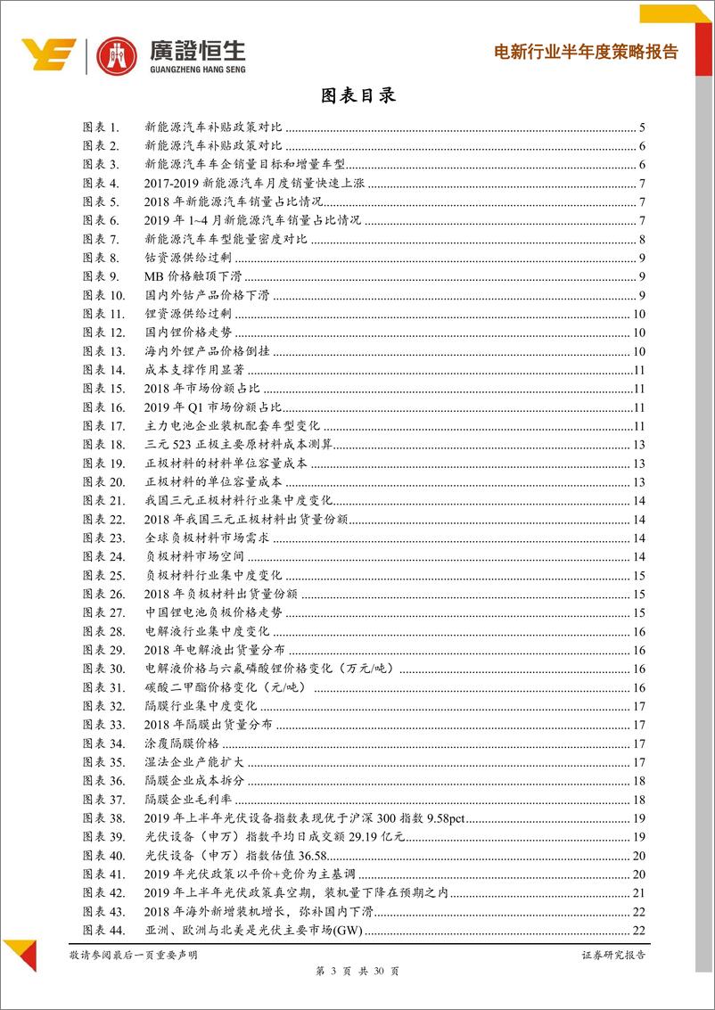 《电新行业2019半年度策略：锂电拨云见日，风光景气上行-20190630-广证恒生-30页》 - 第4页预览图