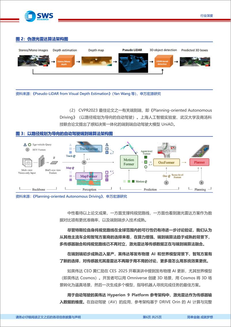 《通信行业智联汽车系列深度之39暨激光雷达系列之7：激光雷达的降本突围，端到端智驾下沉之选！-250116-申万宏源-25页》 - 第6页预览图