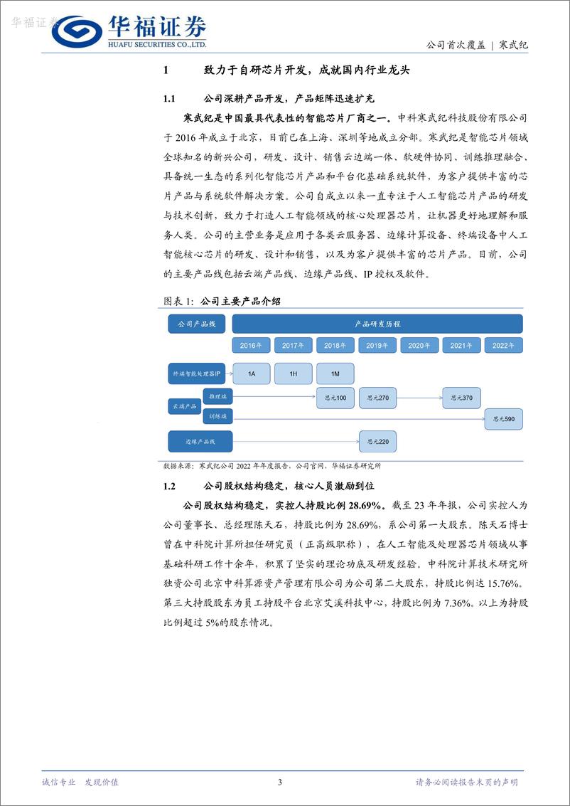 《寒武纪-688256.SH-国产AI龙头，算力国产替代高歌猛进-20240521-华福证券-15页》 - 第3页预览图