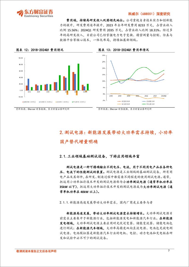 《东方财富证券-科威尔-688551-深度研究：测试电源领军企业，下游多点开花空间广阔》 - 第7页预览图