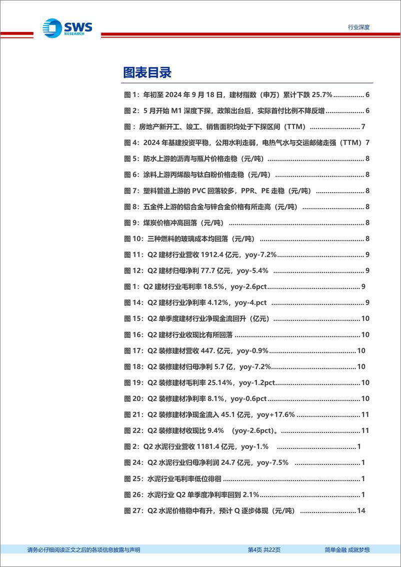 《建材行业2024年中报总结：需求持续筑底，供给主动变革-240923-申万宏源-22页》 - 第3页预览图