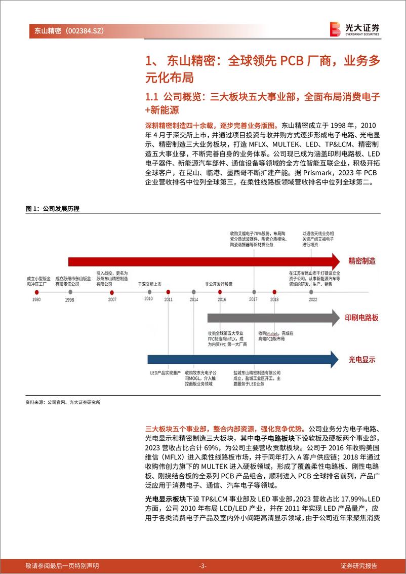 《东山精密(002384)跟踪报告之四：全球PCB巨头深度受益于AI浪潮-240718-光大证券-14页》 - 第3页预览图