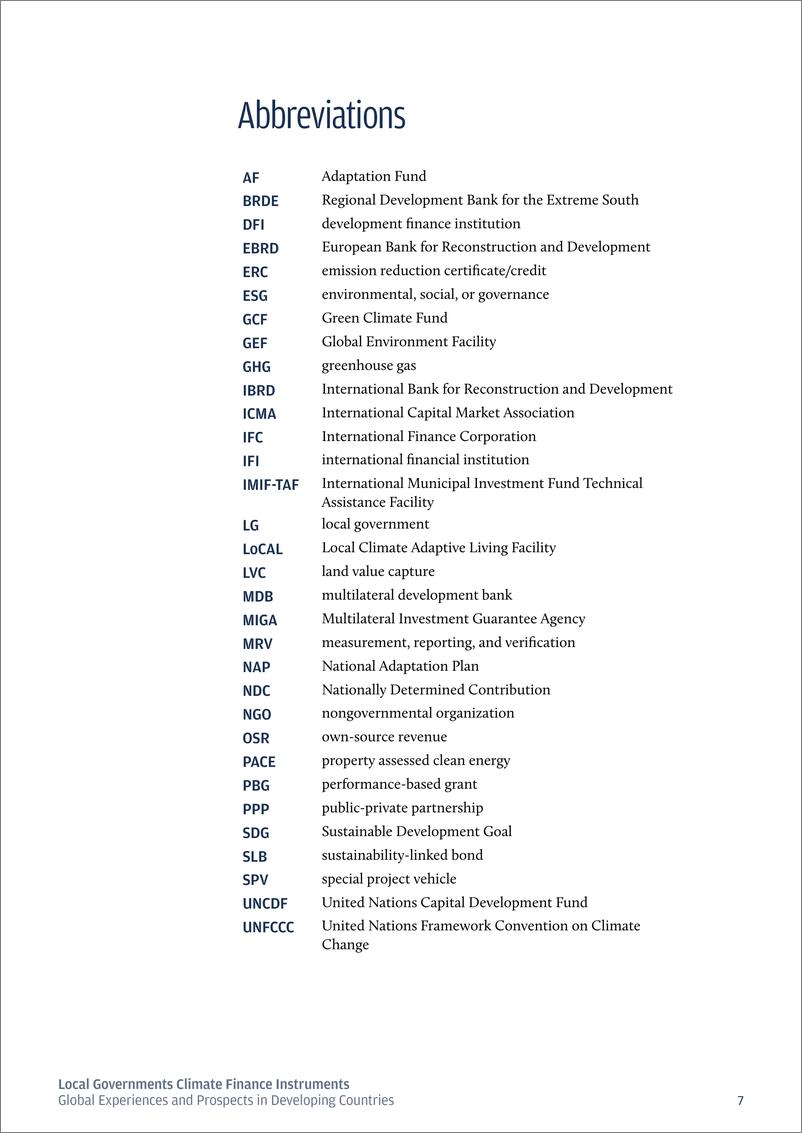 《世界银行-地方政府气候融资工具——发展中国家的全球经验和前景（英）-2024.4-92页》 - 第7页预览图
