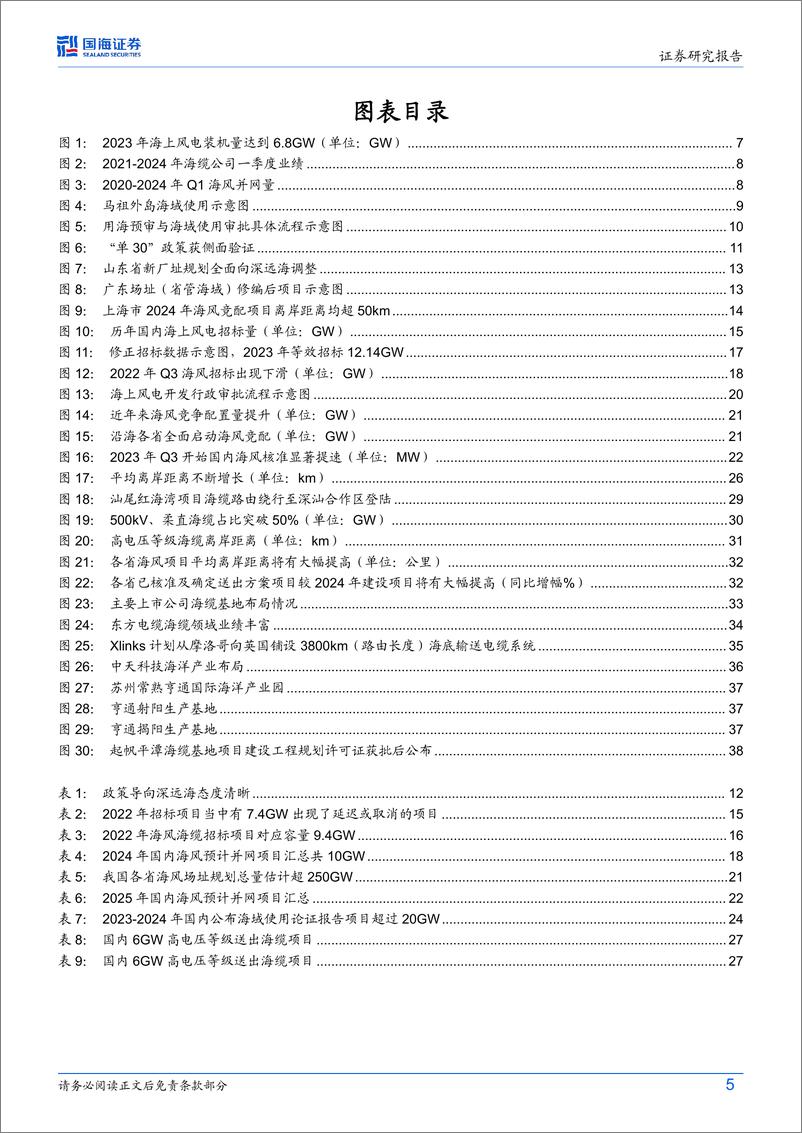 《国海证券-风电设备行业深度研究：海风观察系列报告之四：海上风电深远海政策调整落地，海缆产品需求升级启动》 - 第5页预览图