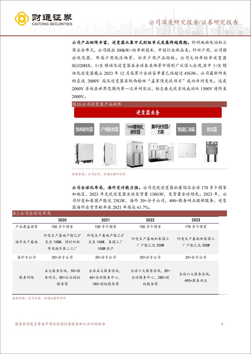 《阳光电源(300274)逆变器龙头，大储市场空间广阔-240820-财通证券-22页》 - 第8页预览图