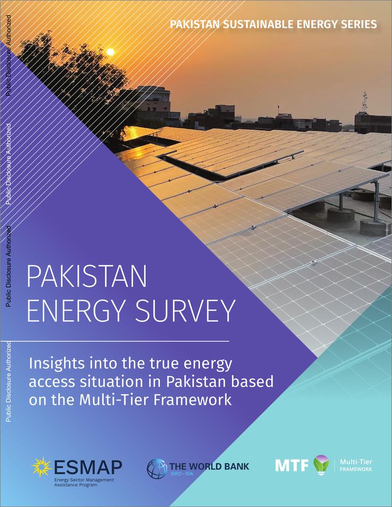 《世界银行-巴基斯坦能源调查-基于多层框架的巴基斯坦真实能源获取情况洞察（英）-2024-104页》 - 第1页预览图