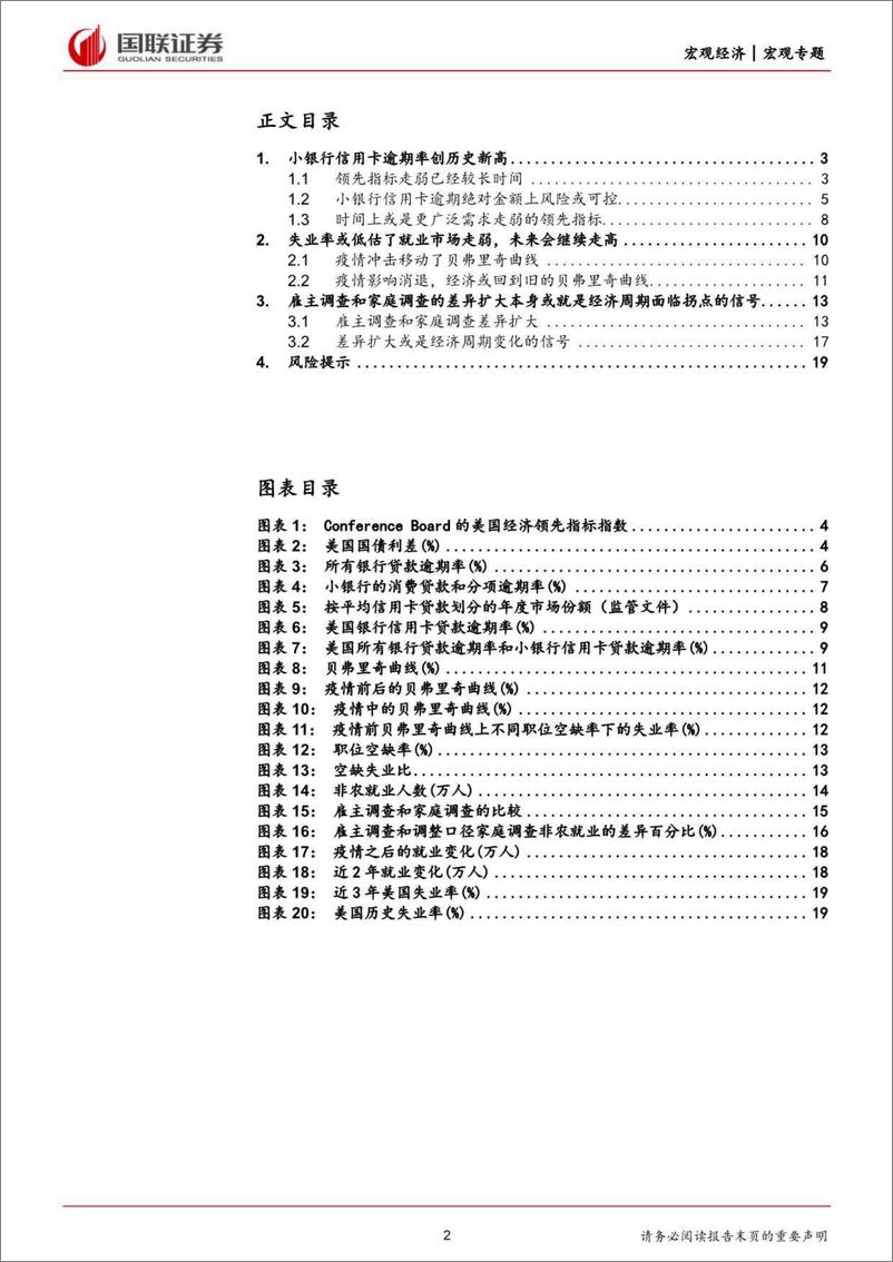 《美国经济的再观察(一)：美国信用卡逾期率和失业率上行-240630-国联证券-20页》 - 第2页预览图