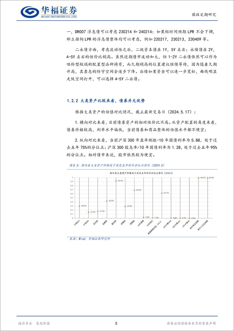 《【华福固收】追求票息还是资本利得？-240519-华福证券-20页》 - 第8页预览图