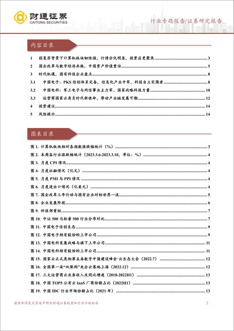 《计算机行业专题报告：国企对标世界一流，数字经济核心资产价值重估-20230312-财通证券-15页》 - 第3页预览图