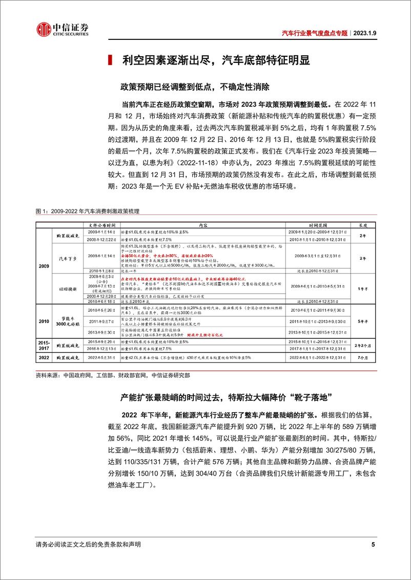 《汽车行业景气度盘点专题：利空因素逐渐出尽，汽车底部特征明显-20230109-中信证券-17页》 - 第6页预览图