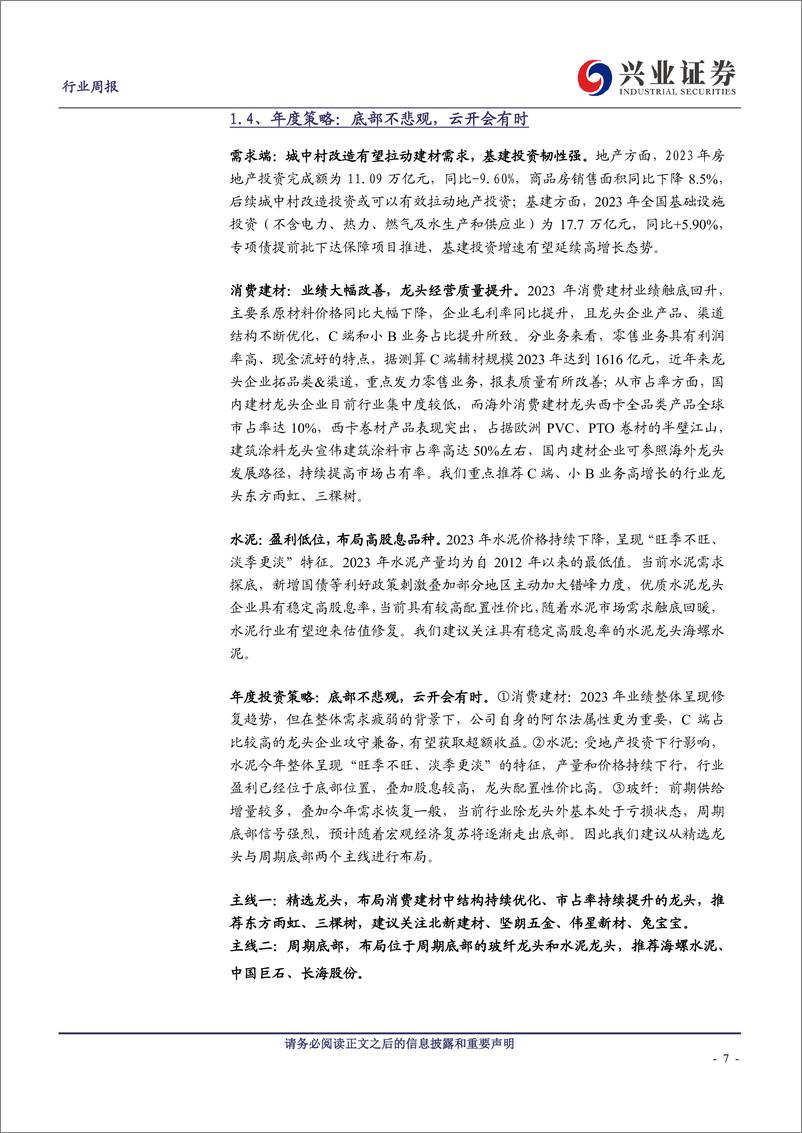 《建筑材料行业：地产政策持续优化，玻纤当前配置性价比高-240505-兴业证券-20页》 - 第7页预览图