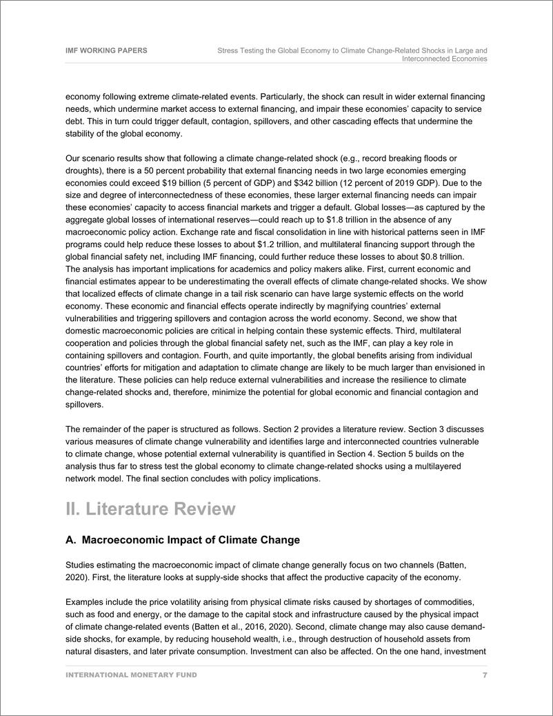 《IMF-在大型互联经济体中，应对气候变化相关冲击的全球经济压力测试（英）-2022.9-33页》 - 第8页预览图