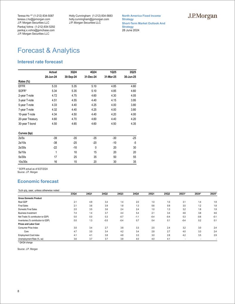 《JPMorgan Econ  FI-Short-Term Market Outlook And Strategy 2024 Mid-Year Outlook-108908133》 - 第8页预览图