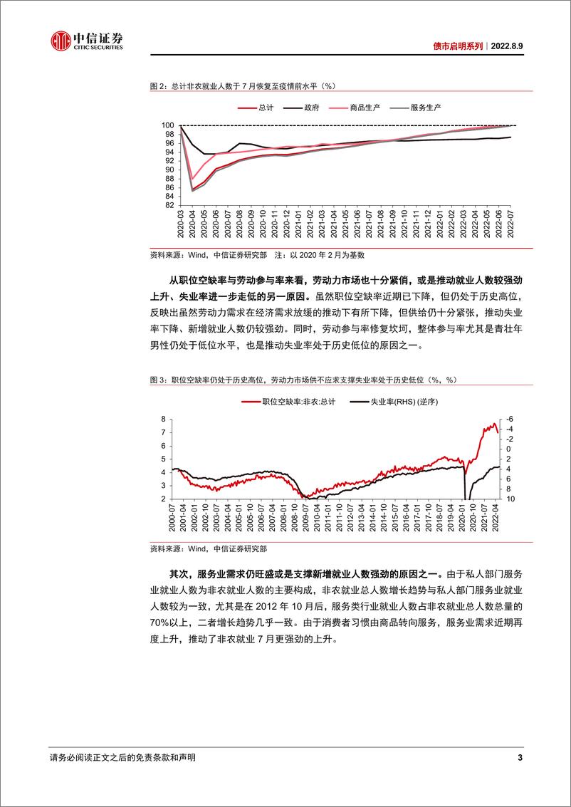 《债市启明系列：美国经济已技术性衰退，为何就业市场仍强劲？-20220809-中信证券-33页》 - 第4页预览图