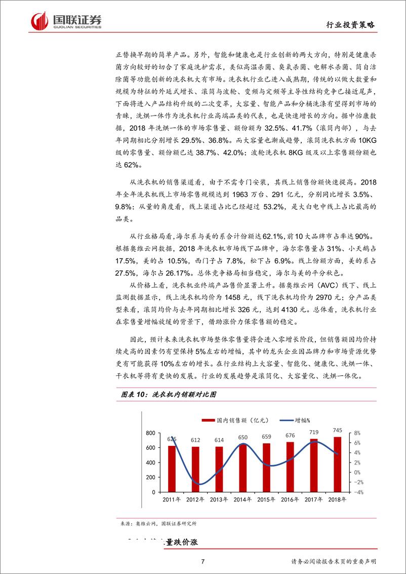 《家电行业2019年半年度策略报告：寻求房产热退潮后的发展之道-20190620-国联证券-37页》 - 第8页预览图