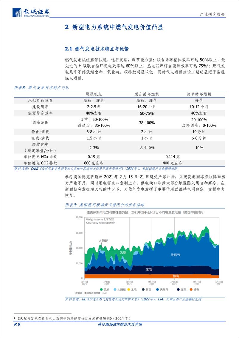 《电力设备与新能源行业：燃气发电有望在新型电力系统中提升角色定位-240829-长城证券-24页》 - 第8页预览图