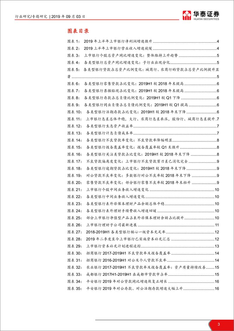 《银行业上市银行2019年半年报综述：量升价稳质优，估值提振可期-20190903-华泰证券-17页》 - 第4页预览图